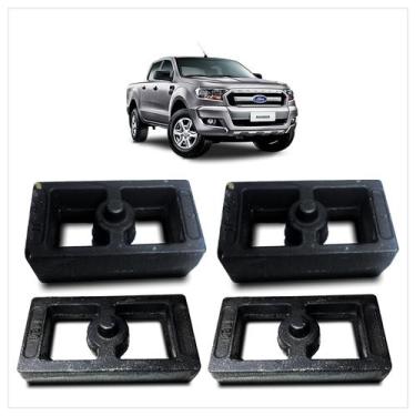 Imagem de Kit Lift Traseiro Ranger 2012/... Envio Imediato 6cm Aço - Borfix