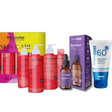 Imagem de Skincare anti Rugas + Sérum Bioretinol efeito lifting + Protetor Solar S/COR 60FPS