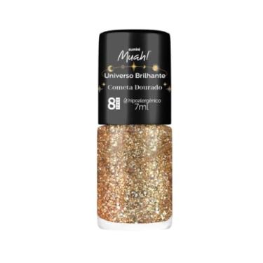 Imagem de Esmalte Muah! Universo Brilhante Comete Dourado