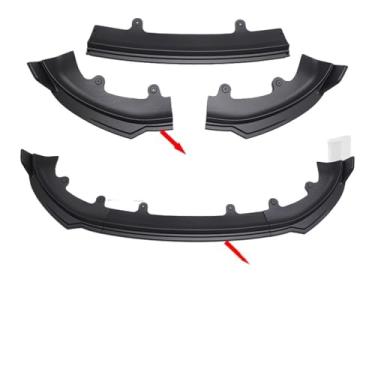 Imagem de Kit de pá frontal para para-choque dianteiro compatível com Tesla Model Y Juniper 2025+ Sedan Body Spoiler Splitter Kit Acessórios(Mute carbon)