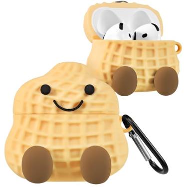 Imagem de Boaretiu Capa para Airpods 4 2024 desenho fofo Kawaii - Capa divertida 3D de silicone macio com mosquetão elegante para meninos meninas adolescentes mulheres para Air pods 4