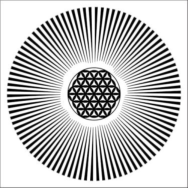 Imagem de Placa Radiestesia Radiônica 17x17 Cm - SOL DA VIDA