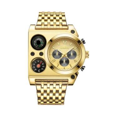 Imagem de Relógio Militar Masculino De Quartzo Com Bússola, Display De Temperatu