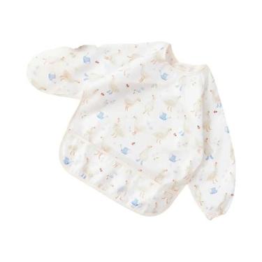 Imagem de Babadores De Manga Longa Para Bebês, Impermeáveis E À Prova De Sujeira