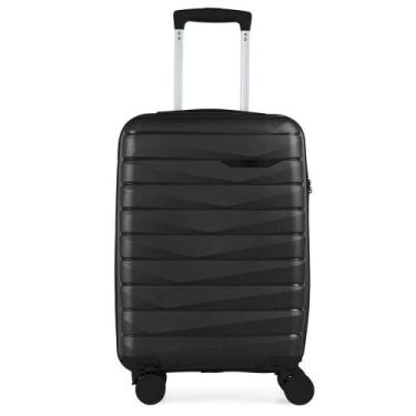 Imagem de Mala de Bordo 10 kg Polipropileno 4 Rodas Route Preta, P, Preto