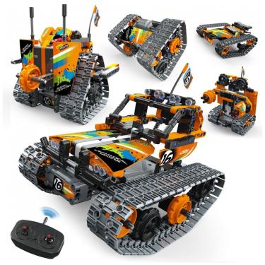 Imagem de Kit de construção 5 em 1 Opmind com 392 peças, caminhão off-road, robô e veículo RC para crianças a partir de 6 anos