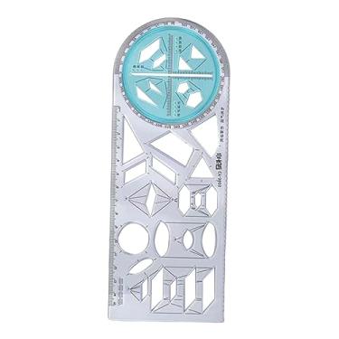 Imagem de Generic Régua geométrica, Estêncil de medição, Modelo de medição, Régua de modelo de trabalho de formulário, Réguas de desenho para escritório de edifício de, estilo C