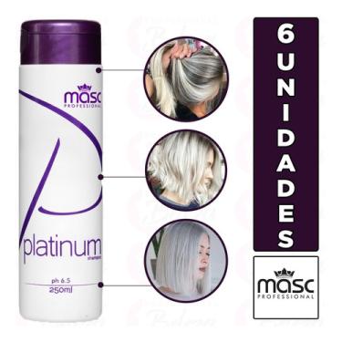 Imagem de Shampoo Platinum Masc Professional 250g - 6 Unidades
