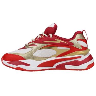 Imagem de PUMA Kids Girls Rs-Fast Glitz Running Sneakers Shoes - Gold,Red,White - Size 6 M