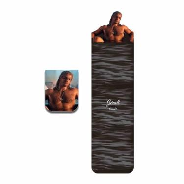 Imagem de Kit Marcadores de Página 1 Plastificado e 1 Magnético - Geralt de Rivia The Witcher (Coleção Divertida para Leitura de Livros)