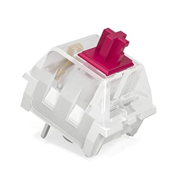 Imagem de DRAOZA Kailh Pro Switch MX SMD 3 pinos RGB Switches para teclado mecânico de jogos (Pro Red 108 peças)