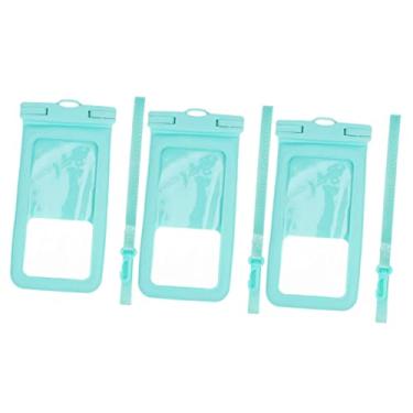 Imagem de SUPVOX 3 peças bolsa impermeável para celular com suporte de telefone de plástico para água bolsa de telefone transparente à prova d'água bolsa para celular grande de PVC
