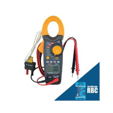 Imagem de Alicate Volt Amperímetro Digital Temperatura Capacitância Rms Corrente Tensão Va-350 Po...