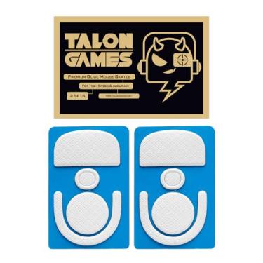 Imagem de TALONGAMES Patins de mouse super rápidos da série 3D compatíveis com Logitech G Pro X Superlight 2 Gaming Mouse Feet Replacement PTFE Padrão 3D Low Friction Pro Performance Upgrade