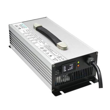 Imagem de Carregador 29.2V35A Carregador de bateria LiFePO4 para baterias de fosfato de ferro e lítio 8S 24V com tela LCD (29.2V35A SB50A)