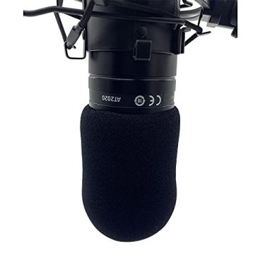 Imagem de Protetor de para-brisa Deadcat para AT2020 filtro pop fone de ouvido capas de espuma de microfone para AT2020+ AT2035 AT4040 (preto)