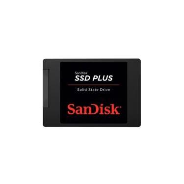 Imagem de SSD 480 GB Sandisk Plus, SATA, Leitura: 535MB/s e Gravação: 445MB/s - SDSSDA-480G-G26
