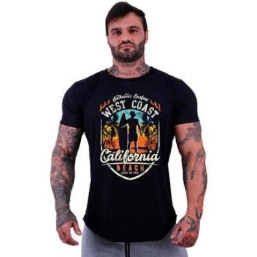 Imagem de Camiseta Longline Manga Curta Alto Conceito Surf California Estampas-Masculino