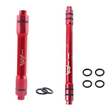 Imagem de Luzhengyang Kit de conversão de adaptador de cubo de eixo de bicicleta de 12 mm/15 mm a 9 mm - Instalação rápida e sem ferramentas - Liga de alumínio, vermelho, caixa de engrenagens HTcolson da roda
