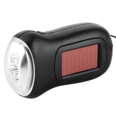 Imagem de Lanterna LED Portátil e Brilhante Com Tocha Dínamo Lanterna Recarregável Solar Recarregável, Lanterna Solar, Acampamento, Caminhada para Acampamento Ao Ar Livre