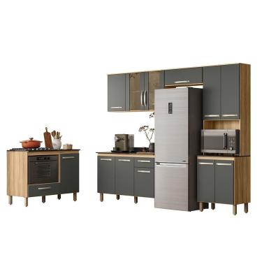 Imagem de Cozinha Completa com Armario e Balcão para Cooktop