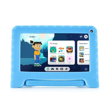 Imagem de Tablet Multi Galinha Pintadinha com Controle Parental 7 pol 4GB RAM 64GB Android 13 Quad Core + Case + Wi-fi - NB419