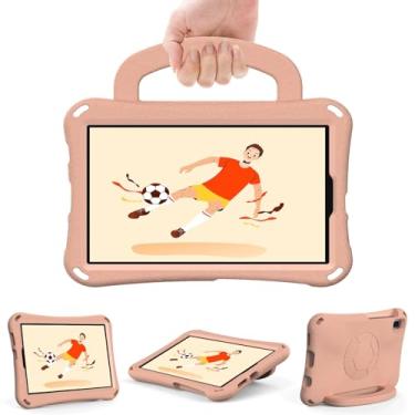 Imagem de Capa infantil compatível com Samsung Galaxy Tab A9 de 8,7 polegadas SM-X110/X115/X117, compatível com Samsung Tab A9 capa protetora para crianças, capa leve para tablet à prova de choque(Light pink)