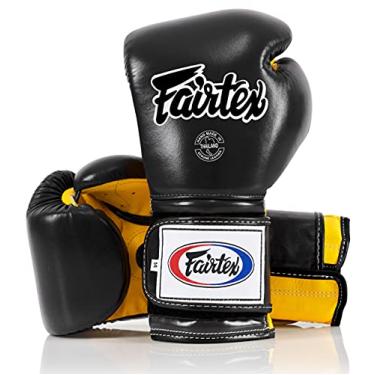 Imagem de Fairtex BGV9 Muay Thai para boxeadores e treinadores profissionais | Luva estilo mexicano para rebatedores duros | Luvas de MMA para artes marciais | Luvas de boxe leves e absorventes de choque de