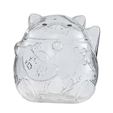 Imagem de WeiLaiKeQi Cofrinho de Gato em Vidro Transparente para Economizar