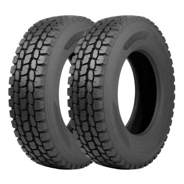 Imagem de Jogo 2 Pneus Speedmax Aro 22.5 Dalmax D3 275/80R22.5 147/144K 16 Lonas