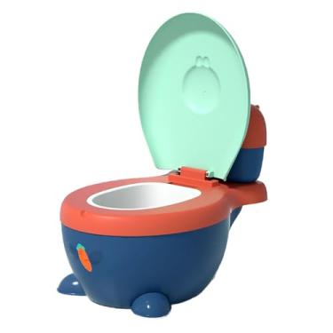 Imagem de Fancyes Cadeira de penico infantil para treinamento, cadeira com armazenamento de toalha molhada, antiderrapante, tamanho compacto, assento de vaso sanitário