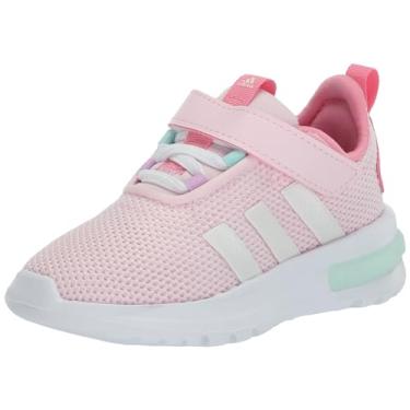 Imagem de adidas Racer TR23 Tênis de renda elástica, rosa claro/zero metálico/rosa brilhante, tamanho 39 unissex infantil grande, Rosa claro/zero metálico/rosa, 17