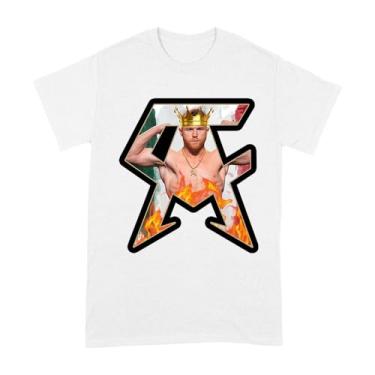 Imagem de Camiseta Canelo Alvarez Crowned Champion - Design monograma CA, Branco, M