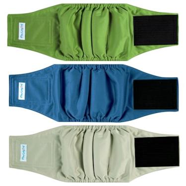 Imagem de Paw Legend – Fraldas laváveis para cães (pacote com 3)Paw Legend X-Small cinza PL-C-M09-1