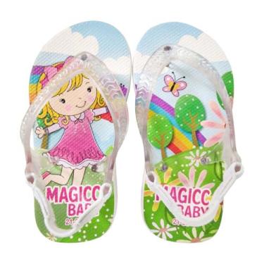 Imagem de Chinelo Menina Bebê Sandália Infantil Menininha Magicc Baby MB-025-23/24