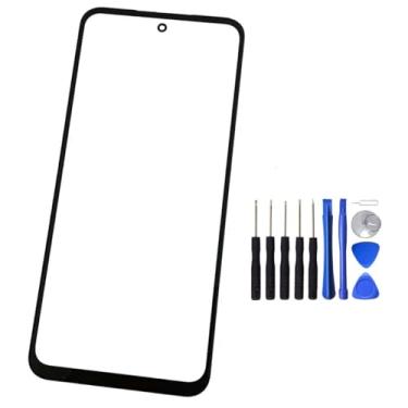 Imagem de UPONEW Para Motorola Moto G 5G 2023 tela frontal preta painel de vidro externo substituição de lente com ferramenta de abertura (não LCD e não digitalizador)