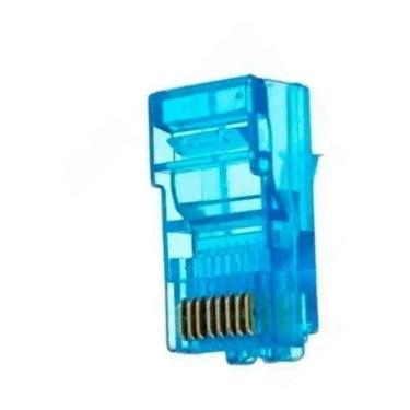 Imagem de Kit 10.000 Conectores Rj45 Utp Cat5E/6 Banho De Ouro