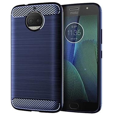 Imagem de Capa para Motorola Moto G5S Plus, capa para Moto G5S, capa para Moto G5 Plus, capa para Moto G5, tecnologia de absorção de choque de TPU (azul, para Motorola Moto G5 Plus)