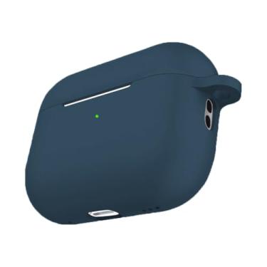 Imagem de Capinha Protege Queda Compatível AirPods Pro 2 Mosquetão (Azul Marinho)