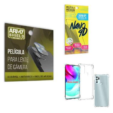 Imagem de Película de Camêra Moto G60 S Com Película de Cerâmica 9D e Capinha An