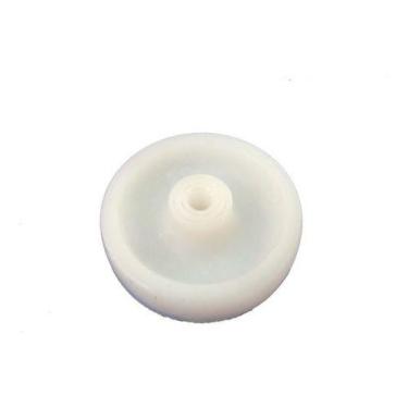 Imagem de (10pçs) Roda 3pol. 312 Nylon Branco 100kg Por Roda Eixo 5/16 - ABCMAIO