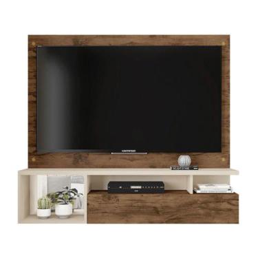 Imagem de Painel para TV até 55 Caemmun Black 19, Jatobá e Off White