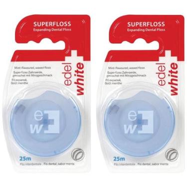 Imagem de Fio dental superfloss expanding dental floss 50m edel white