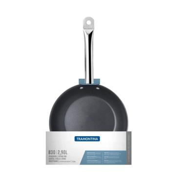 Imagem de Frigideira Tramontina Professional Rasa Em Aço Inox Com Fundo Triplo Antiaderente Com C...