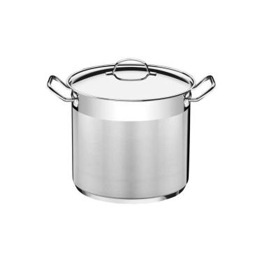 Imagem de Caldeirão Tramontina Professional Em Aço Inox Fundo Triplo Com Tampa E Alças 24 Cm 9,6 L