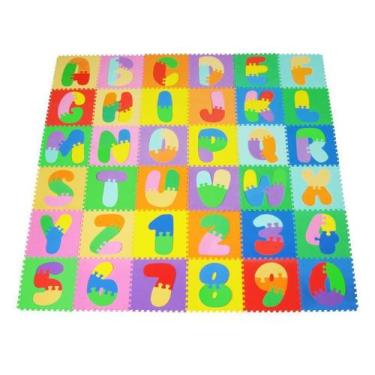 Imagem de Tapete Tatame Infantil Em Eva Alfabeto 26 Peças - Mingone, Eva