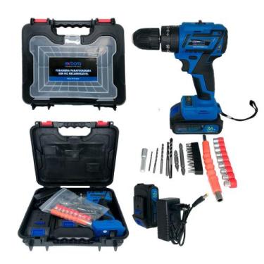Imagem de Furadeira e Parafusadeira 2 em 1 36v 2 Baterias 10000 mAh Torque Ajust