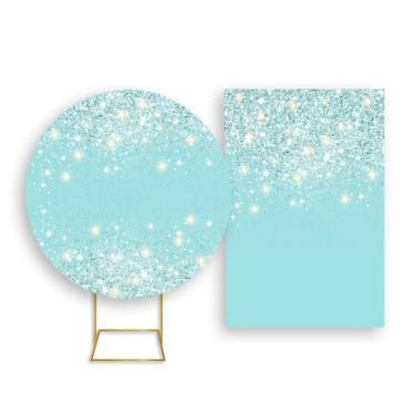 Imagem de Painel De Festa Redondo 1,50x1,50 + Painel Vertical 1,50x2,20 - Efeito