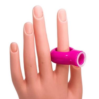 Imagem de Anel Designer De Sobrancelhas Rosa Suporte Para Henna Pigmento - LARA 