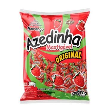 Imagem de Bala Azedinha Morango, Mastigável e Original - Cory - 500 g